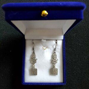 925 Sterling Silver Egyptian Earrings